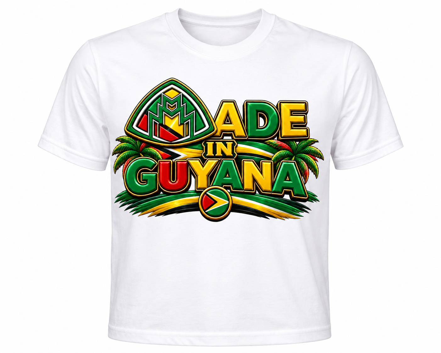 Made In Guyana White Shirt