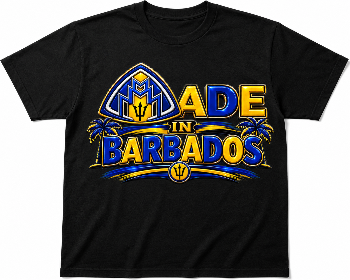 Made In Barbados Black Shirt