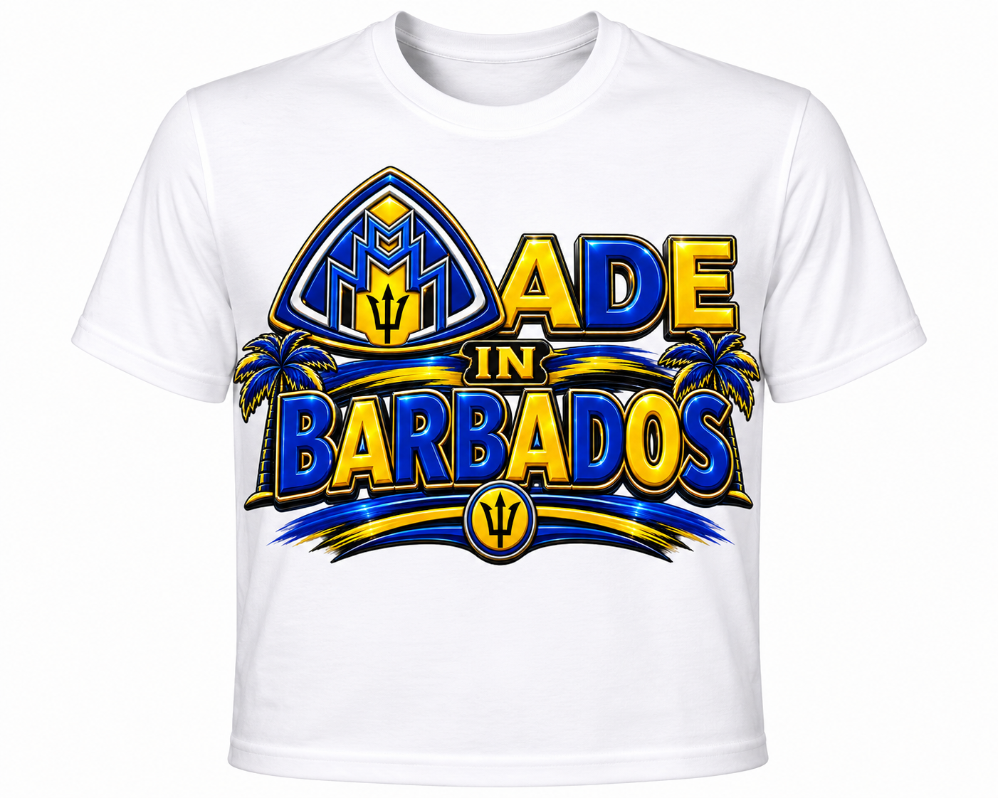 Made In Barbados White Shirt