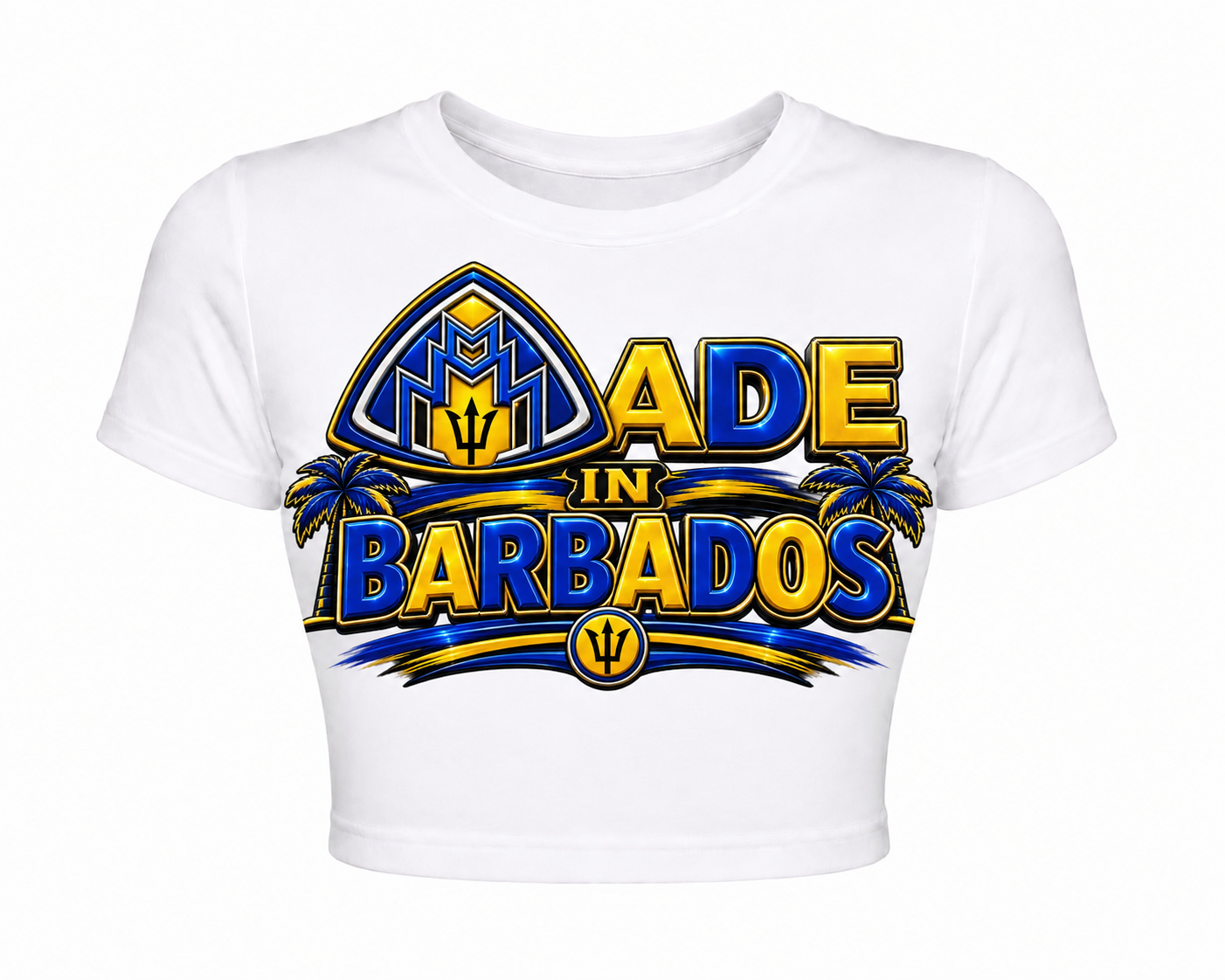Made In Barbados Cropped Tee