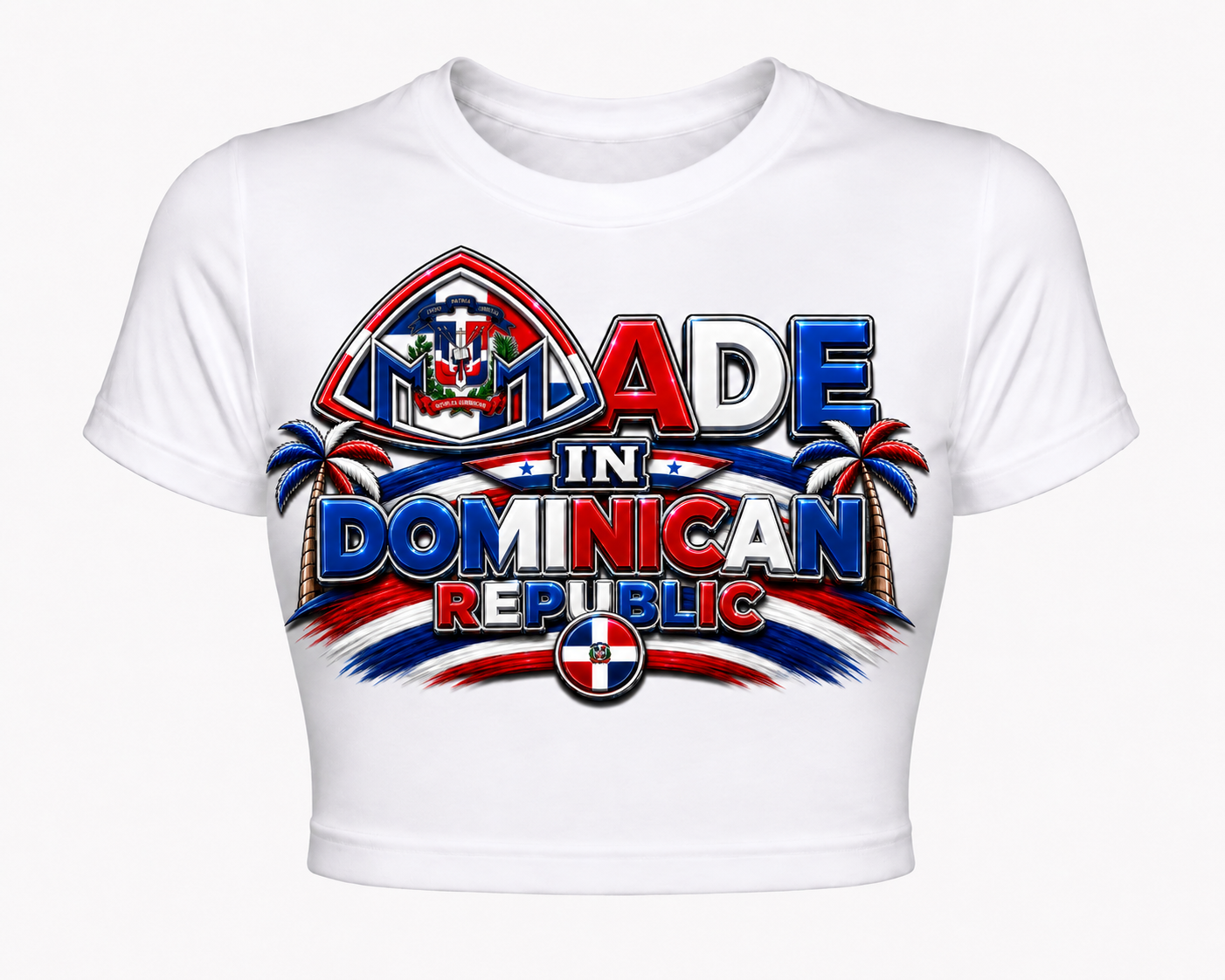 Made In Dominican Republic Cropped Tee