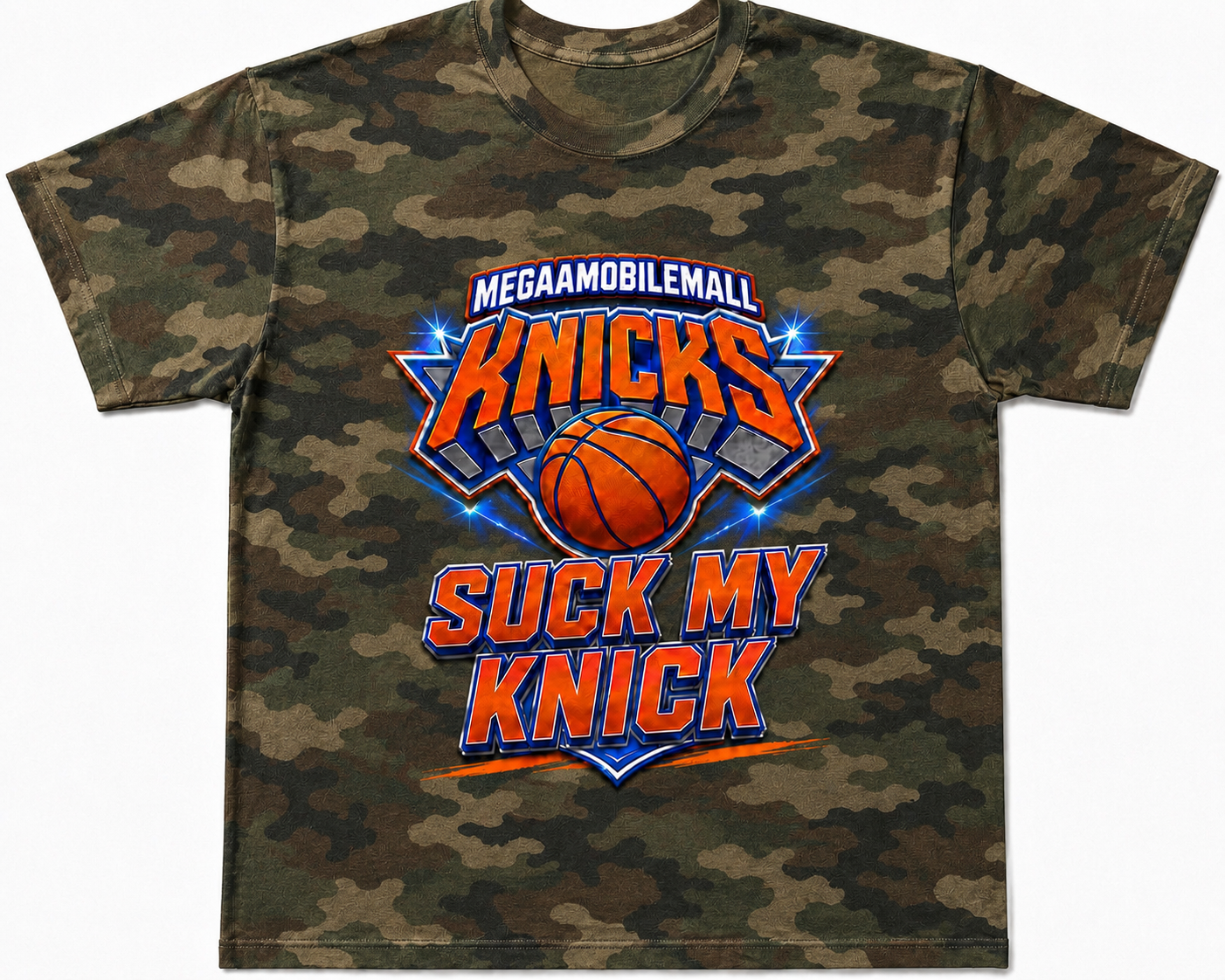 Suck My Knick Megaa Camo Tee