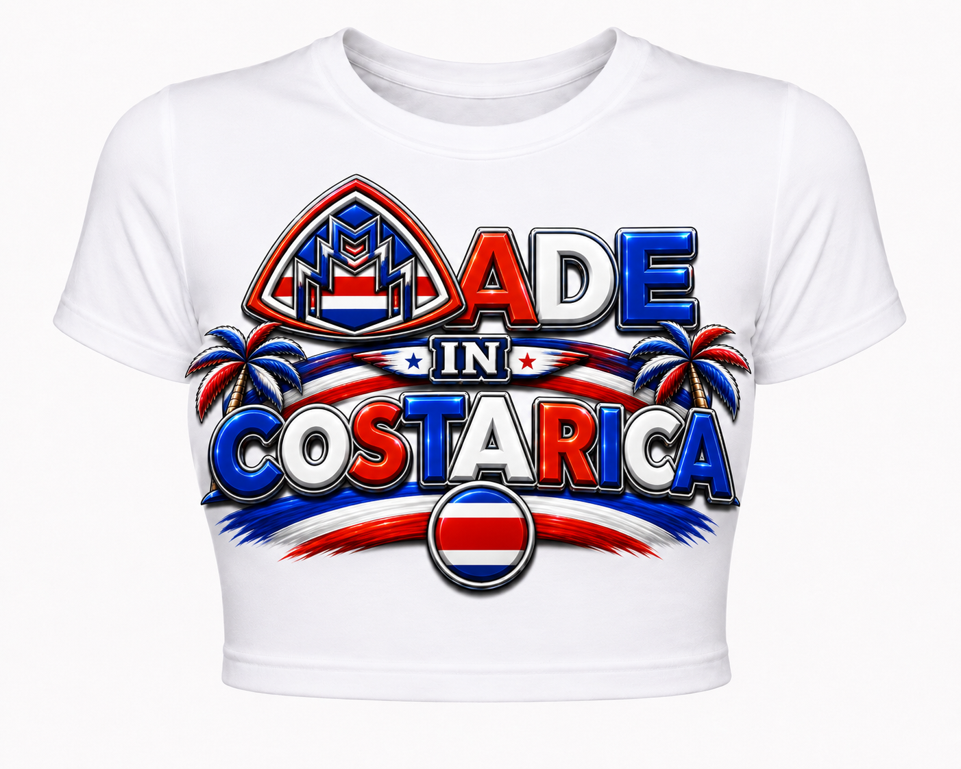 Made In Costa Rica Cropped Tee
