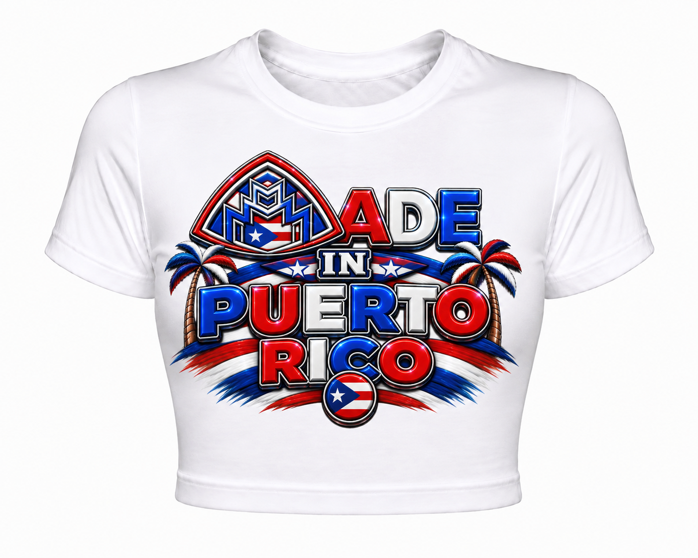 Made In Puerto Rico Cropped Tee