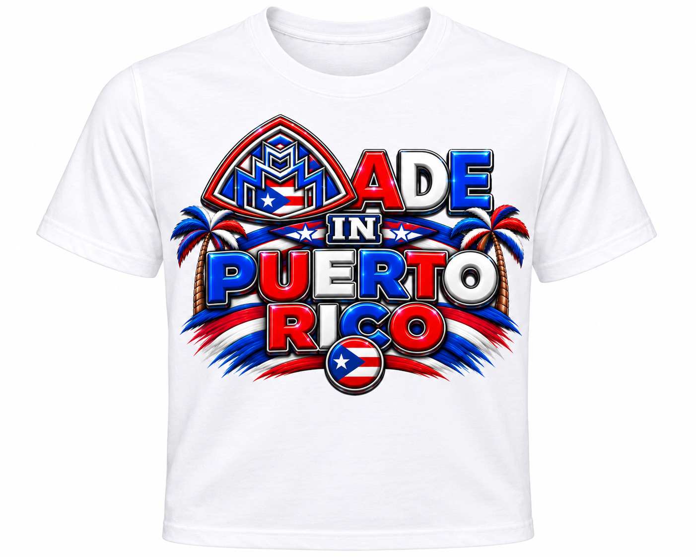 Made In Puerto Rico White Shirt