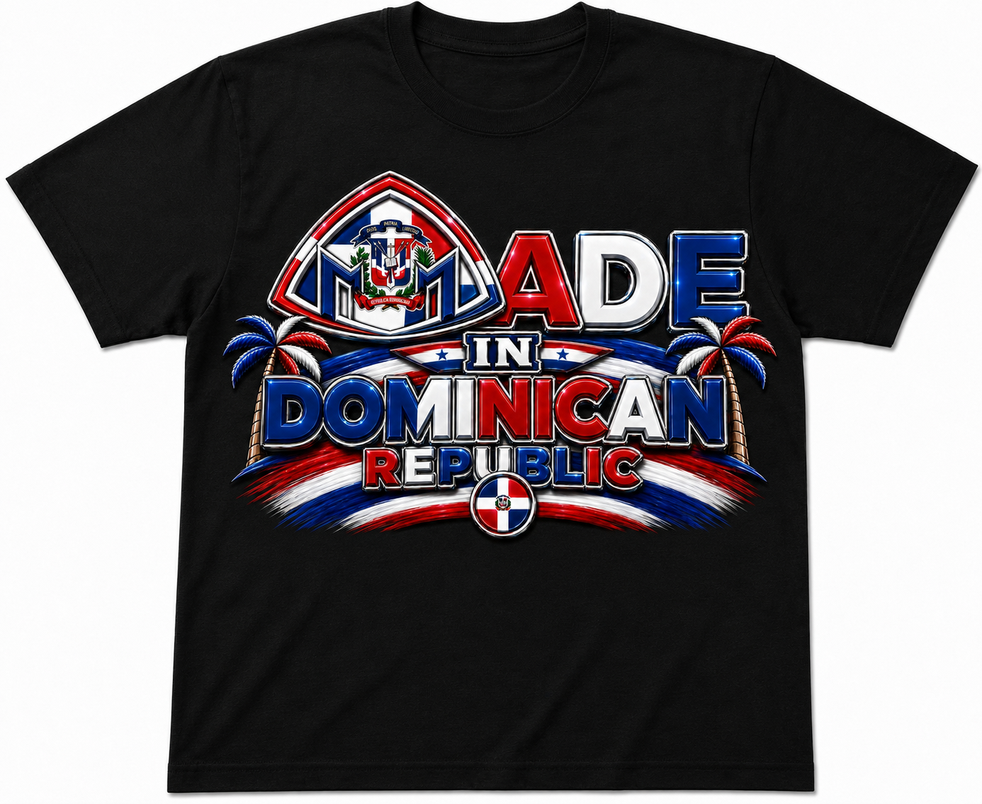 Made In Dominican Republic Black Shirt