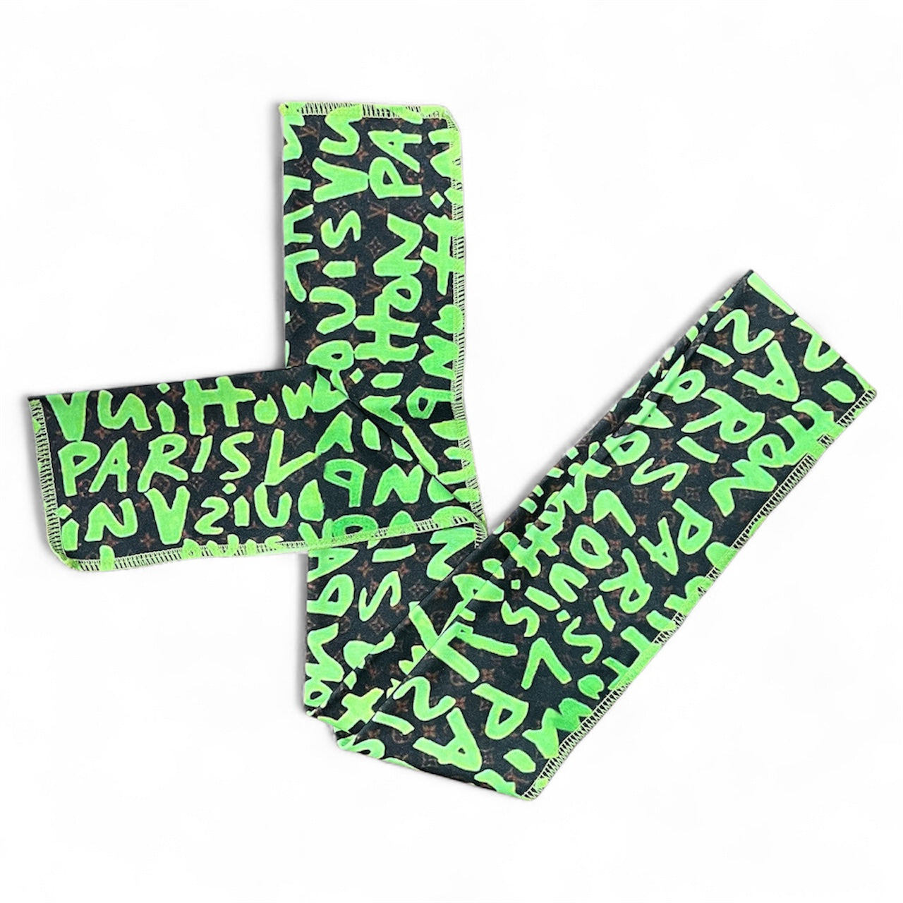 Green/Black Lv Hair Tie