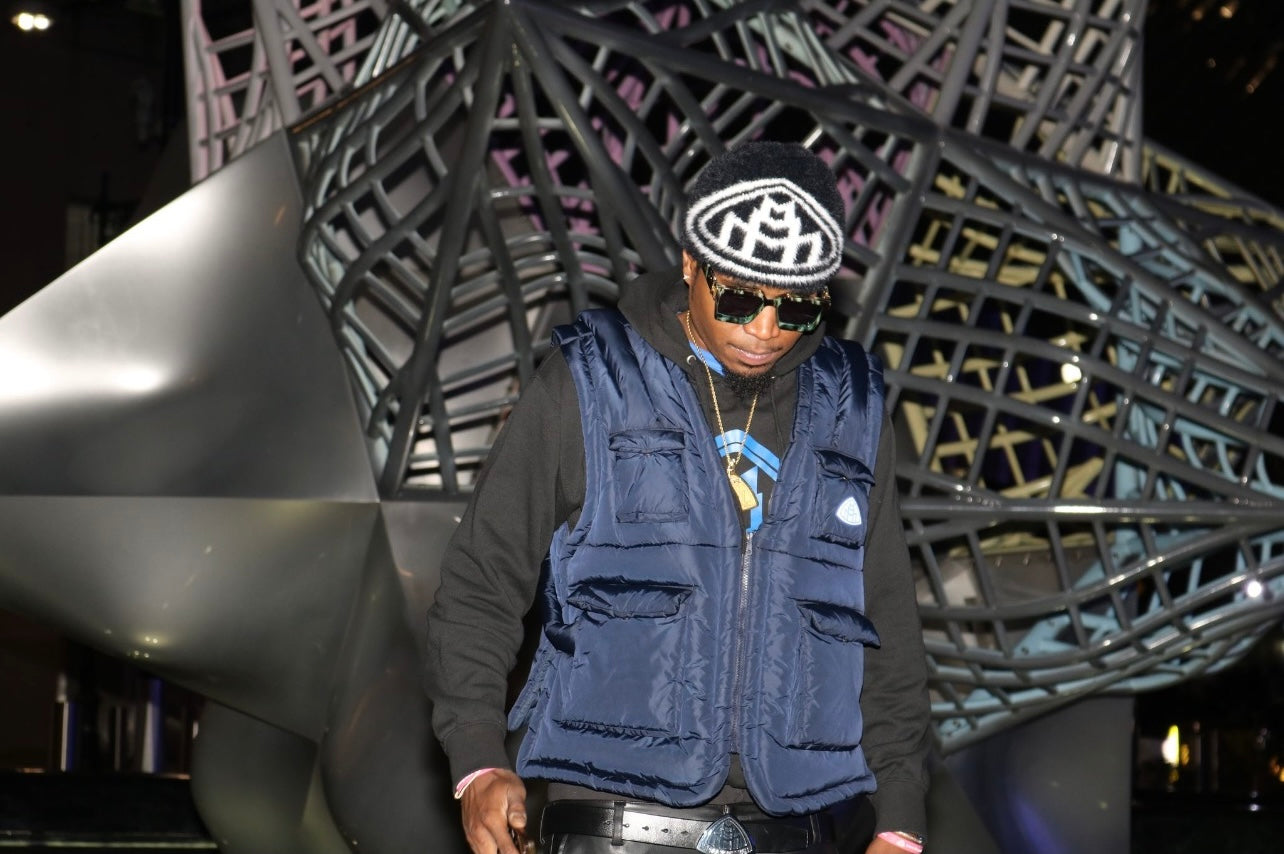 Triple M Mohair Beanie on a model in nyc