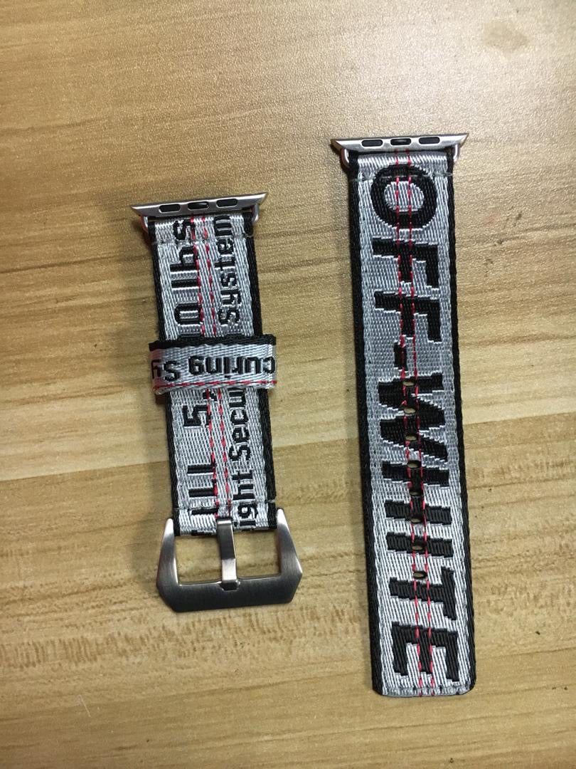 grey off white apple watch bands 
