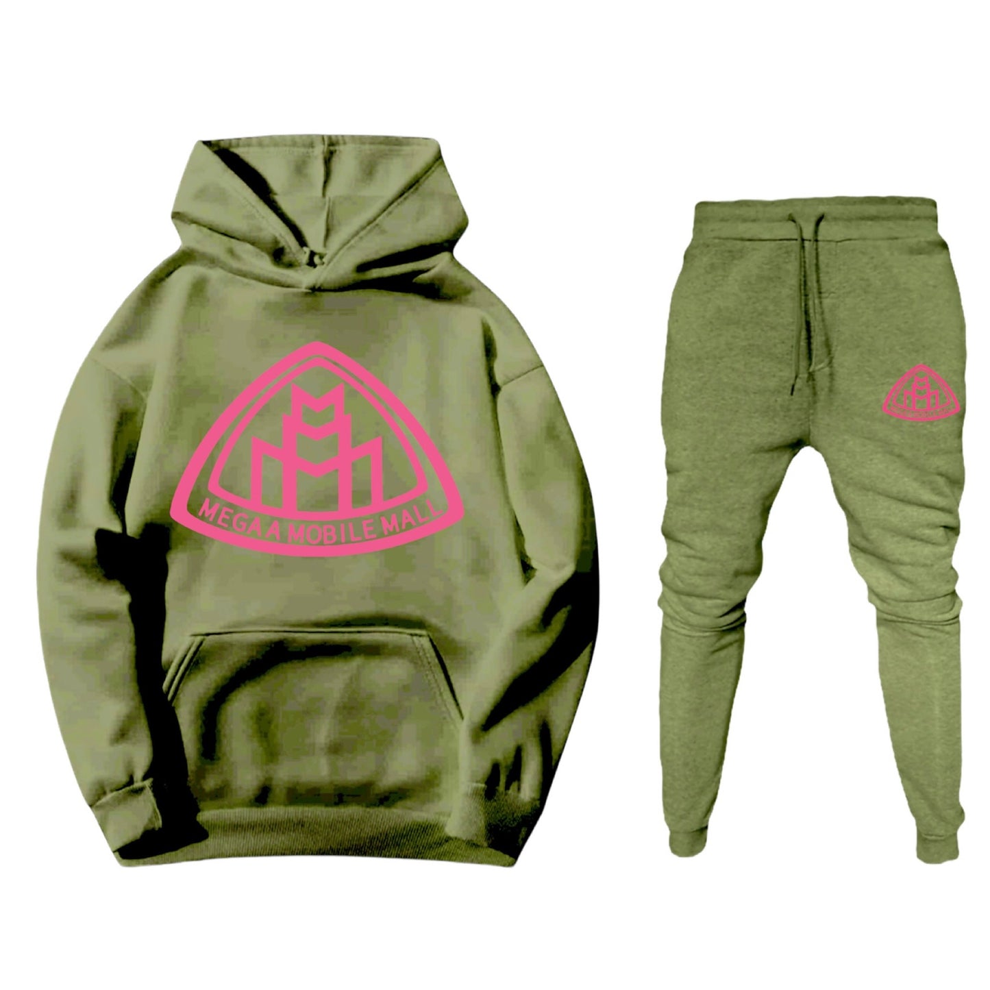 Olive Green Logo Sweatsuit