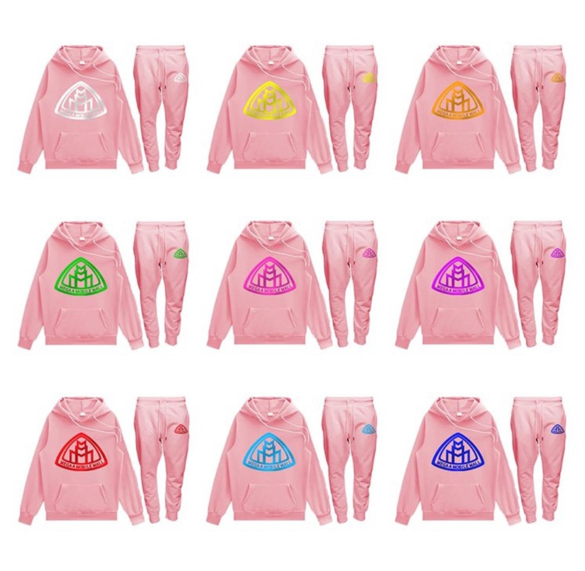 Light Pink Logo Sweatsuit