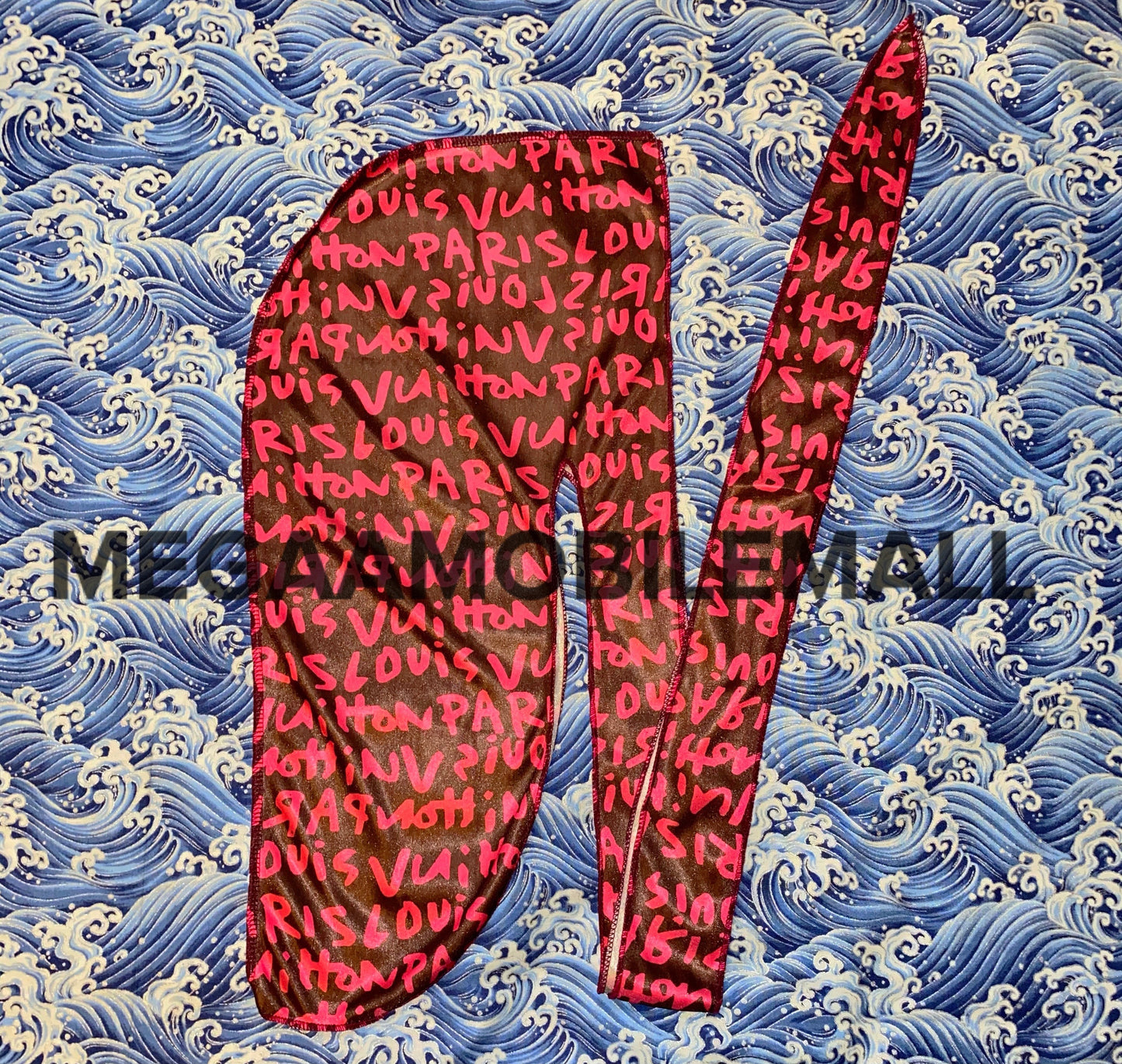 Marrón/Rosa lv Du Rag