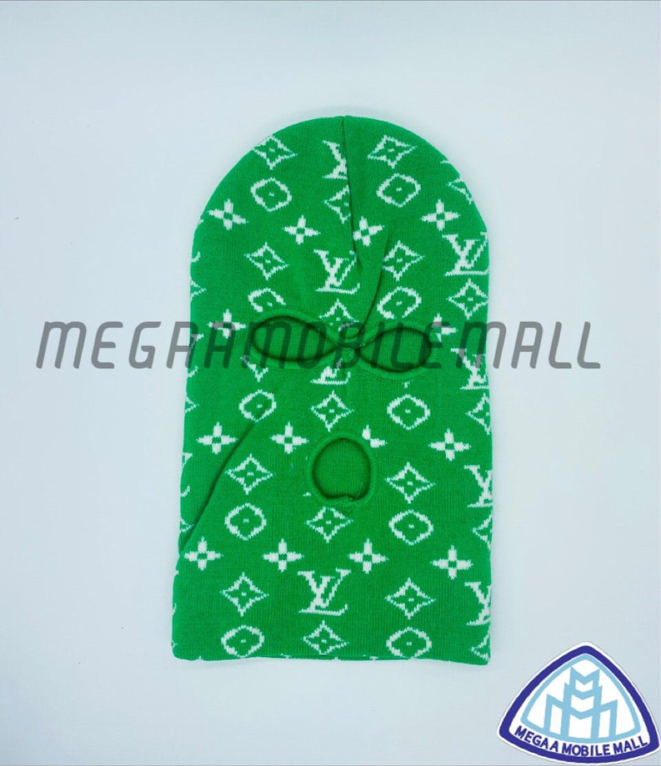 green lv ski mask
