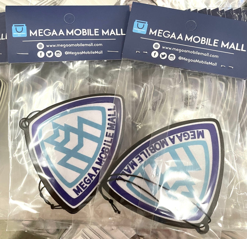 megaamobilemall logo car freshener in bulk