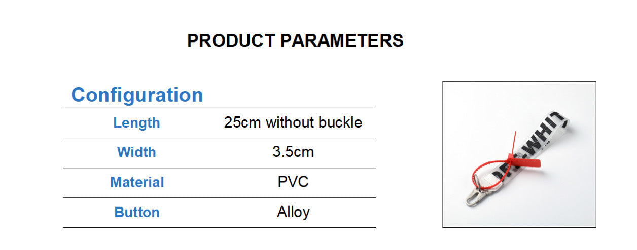 Key Chain Strap Off White