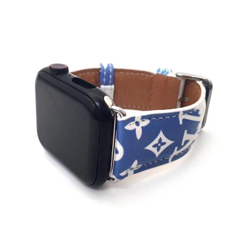 blue lv escale apple watch bands multi print