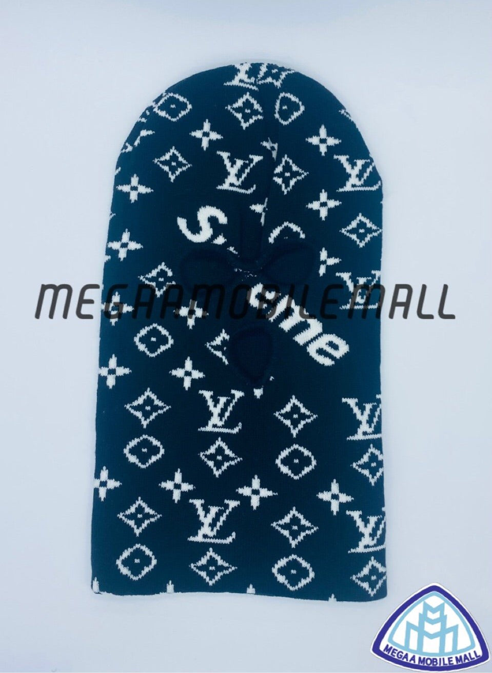 designer black supreme lv ski mask megaamobilemall