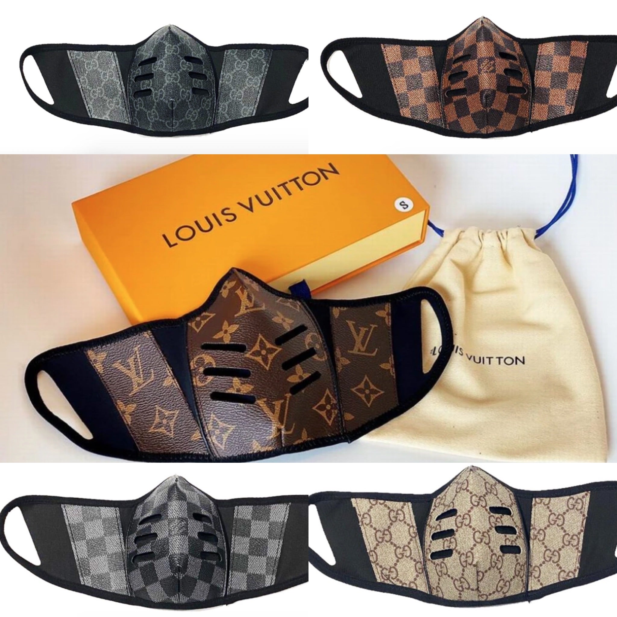 Leather Mask LV One Size