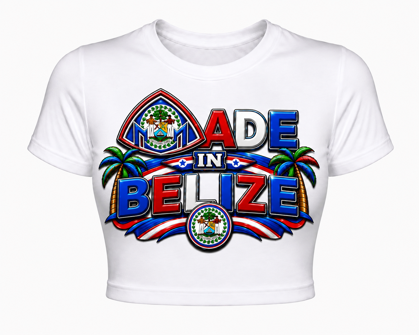 Made In Belize Cropped Tee