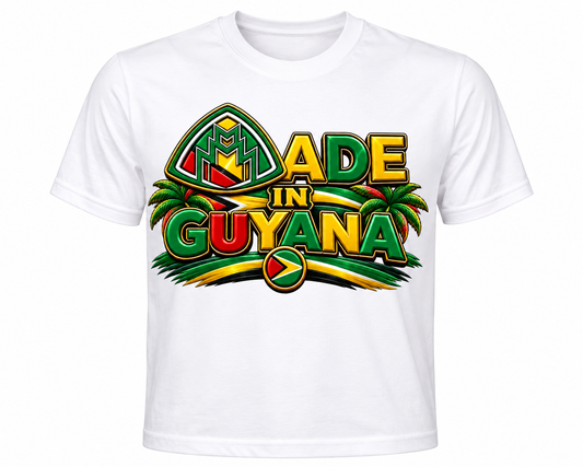 Made In Guyana White Shirt