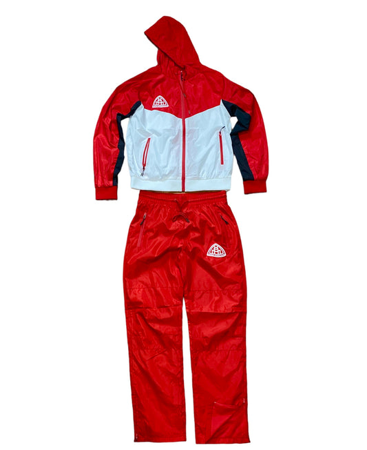 Triple M Red Tracksuit front view 