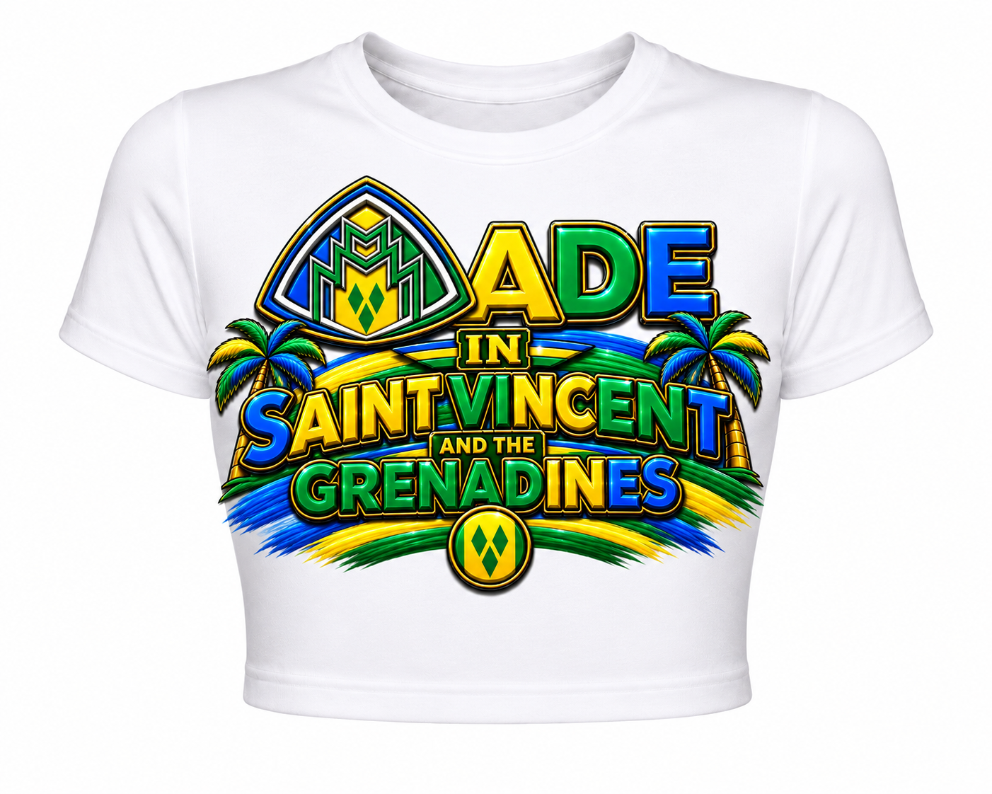 Made In Saint Vincent Cropped Tee