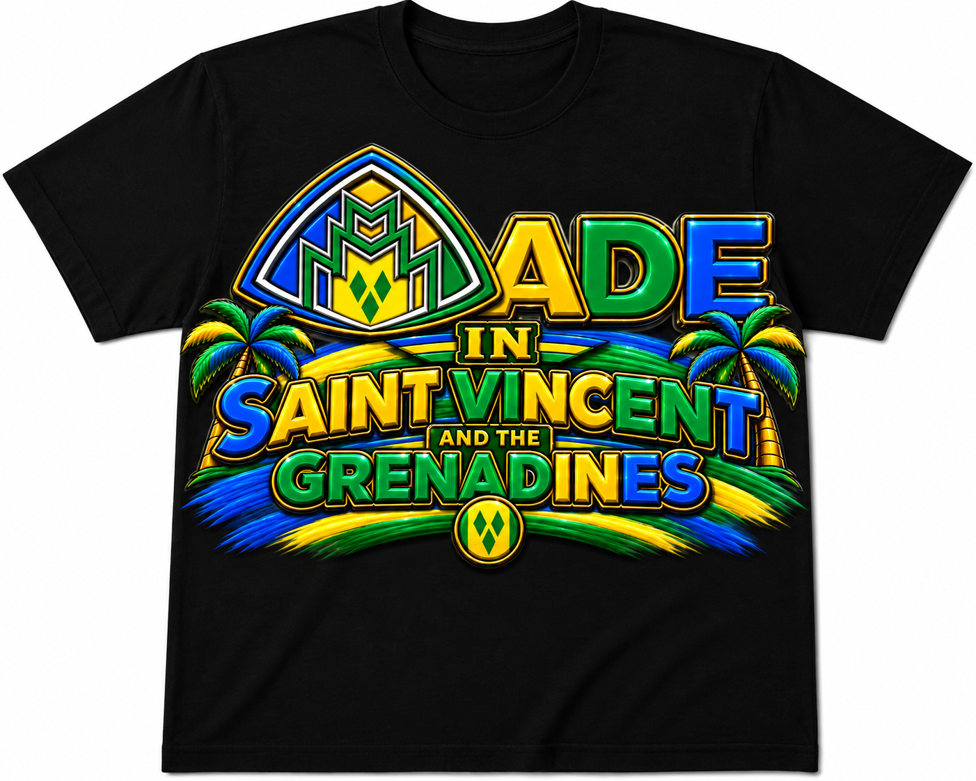 Made In Saint Vincent Black Shirt