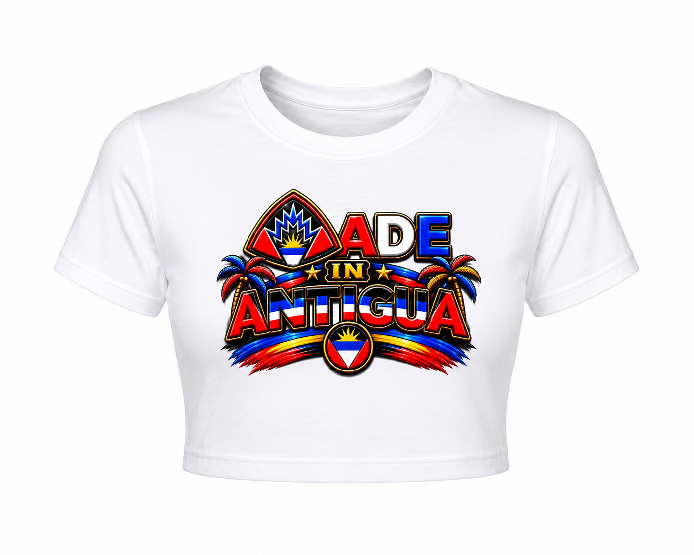 Made In Antigua Cropped Tee