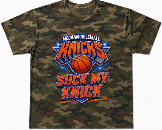 Suck My Knick Megaa Camo Tee