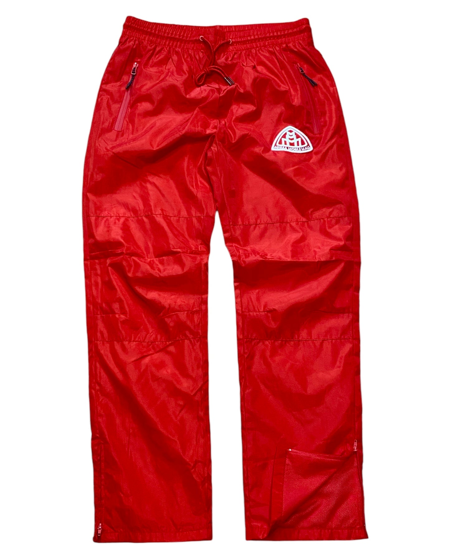 Triple M Red Tracksuit pants front view