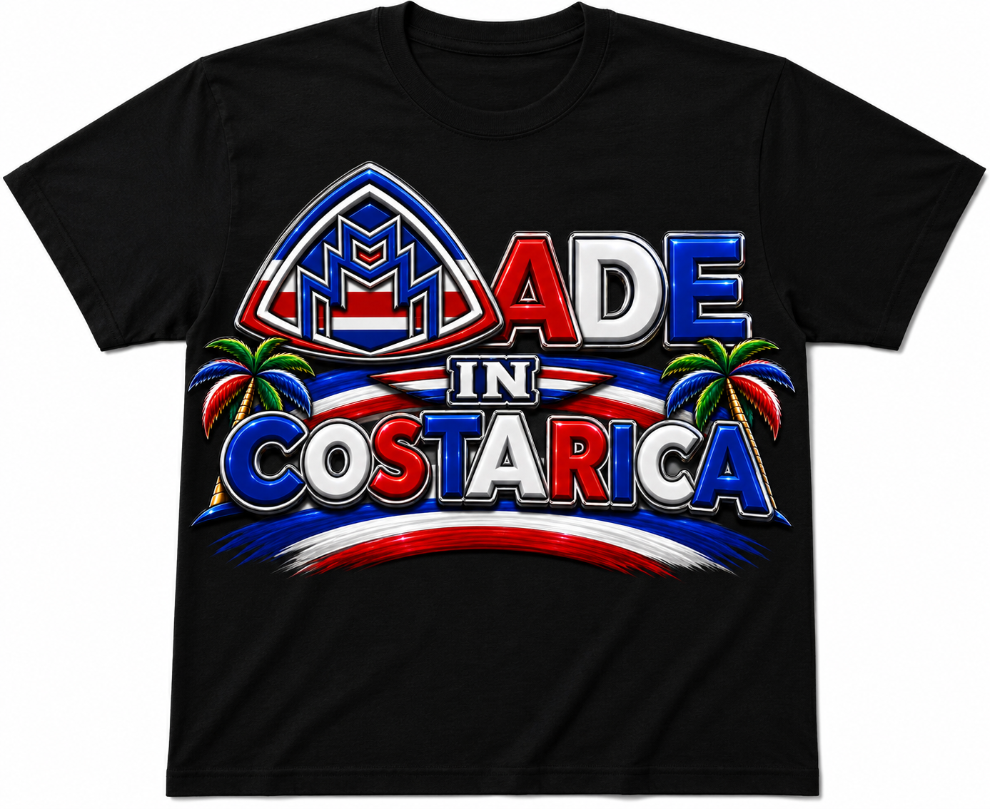 Made In Costa Rica Black Shirt