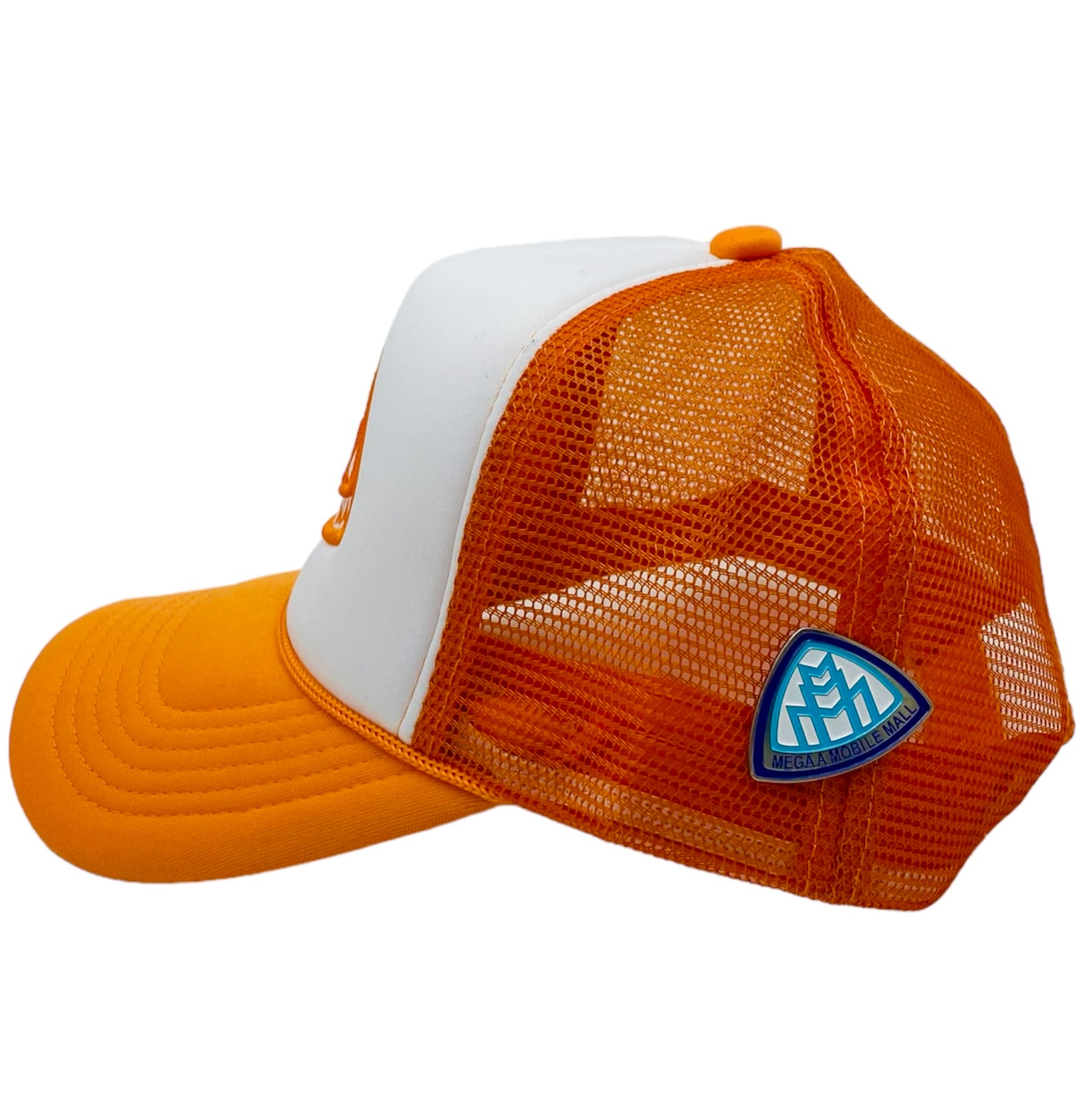 Triple M Logo Trucker - Orange side view