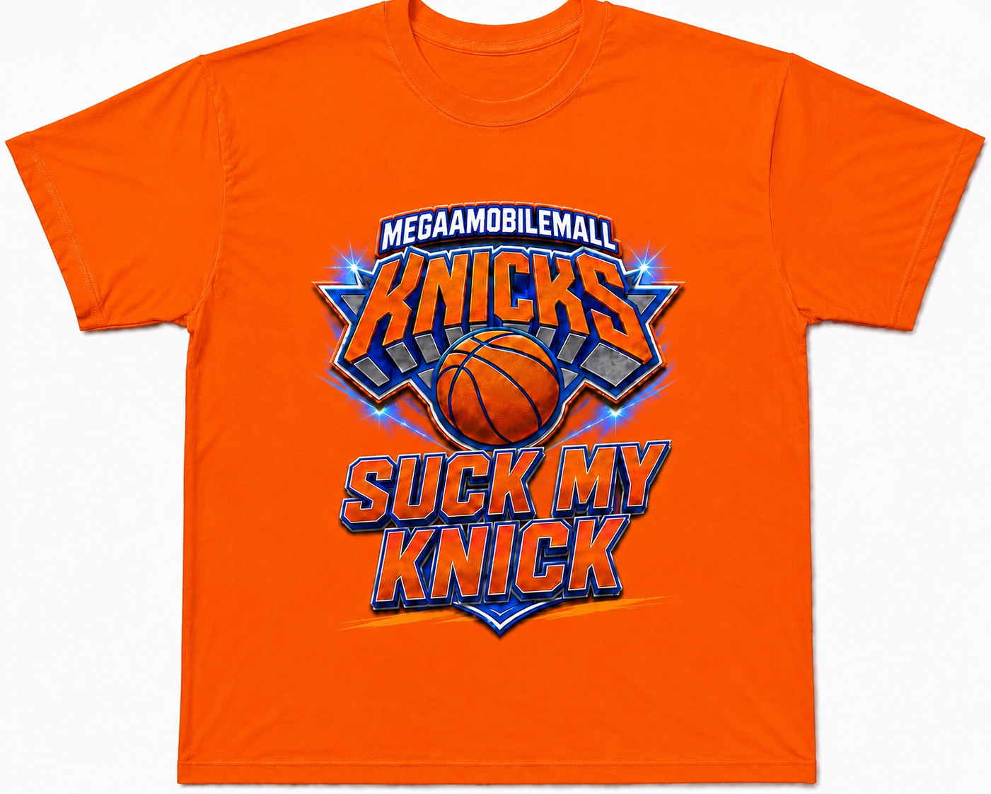 Suck My Knick Megaa Orange Tee