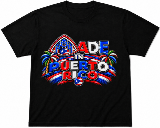 Made In Puerto Rico Black Shirt