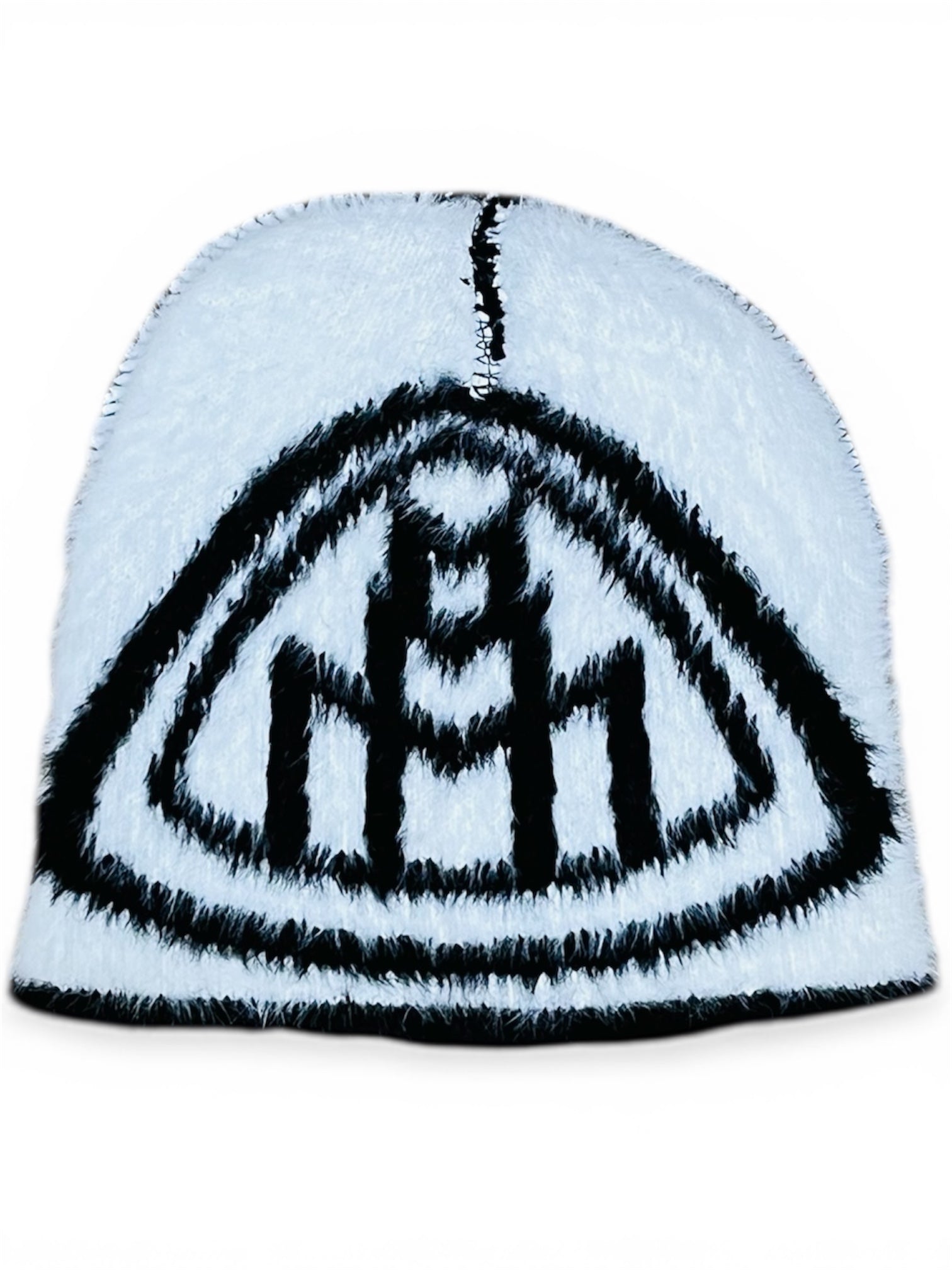 Triple M Mohair Beanie Reversed White 