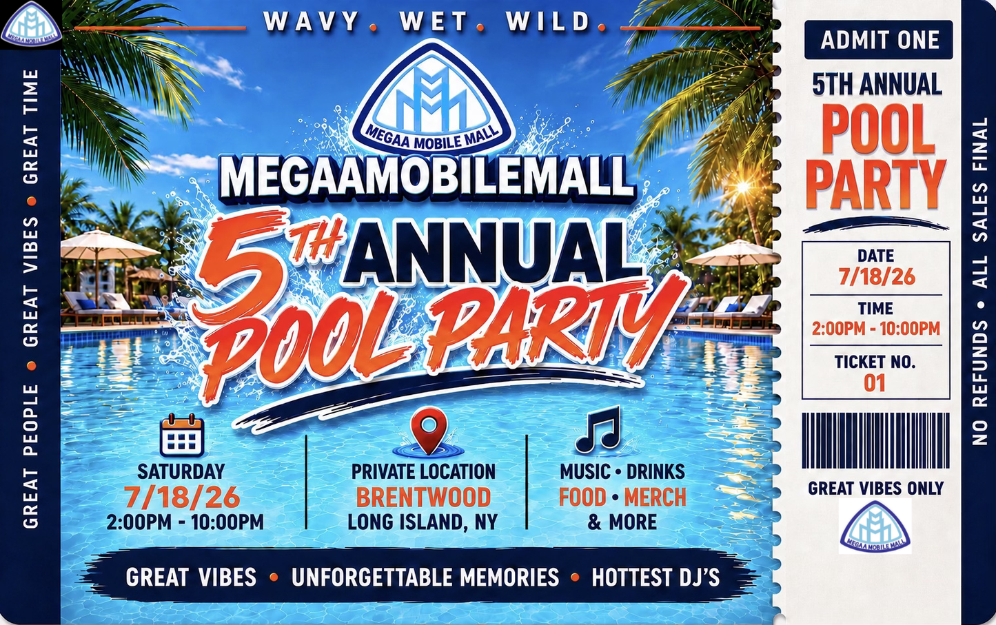 MEGAAMOBILEMALL Pool Party PT. 5