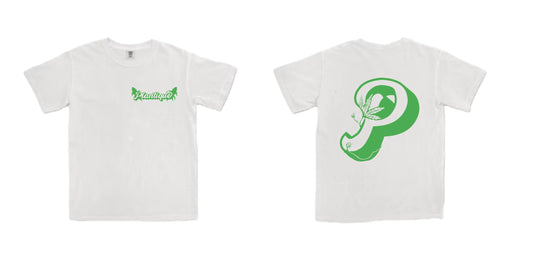 Plantique Classic T-Shirt - White/Green