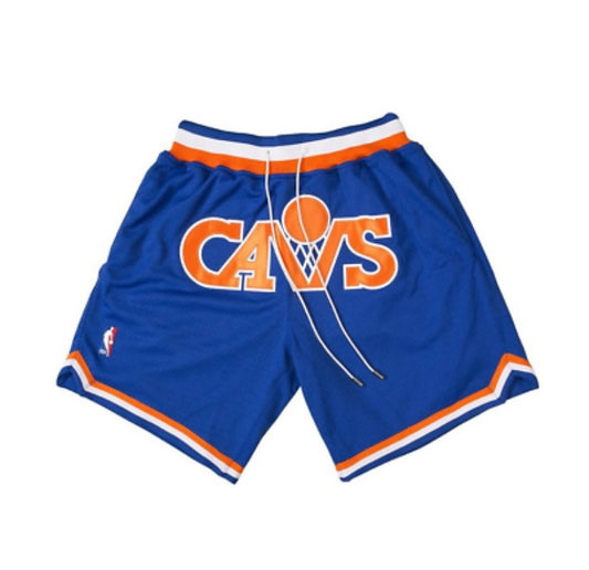 Cavs NBA Basketball Shorts front view