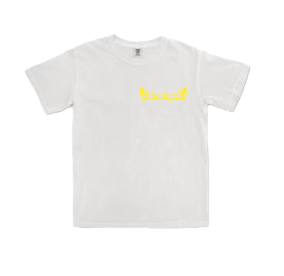 Plantique Classic T-Shirt - White/Yellow front