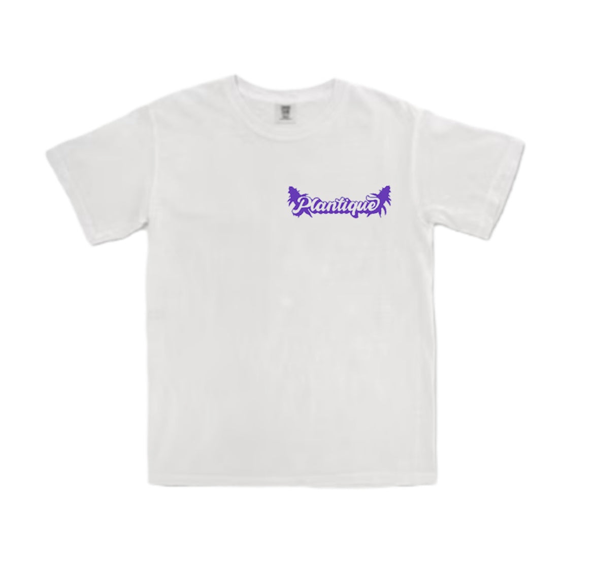Plantique Classic T-Shirt - White/Purple front