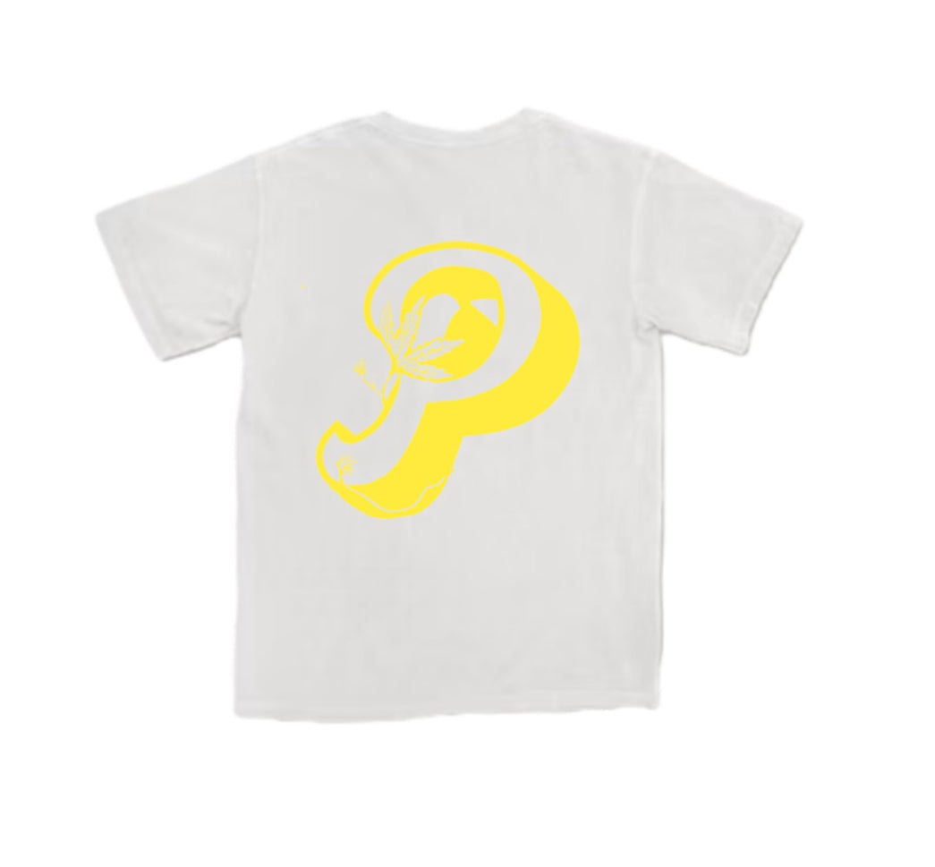 Plantique Classic T-Shirt - White/Yellow back