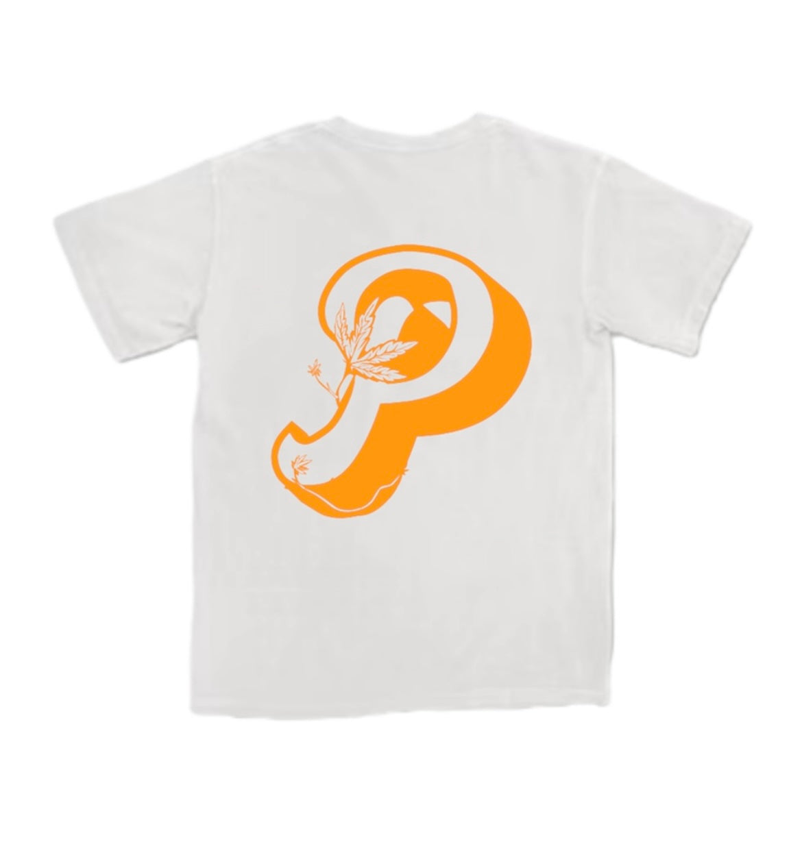Plantique Classic T-Shirt - White/Orange back