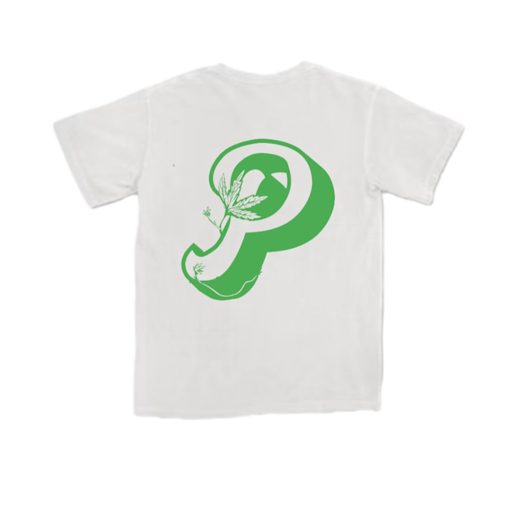 Plantique Classic T-Shirt - White/Green back
