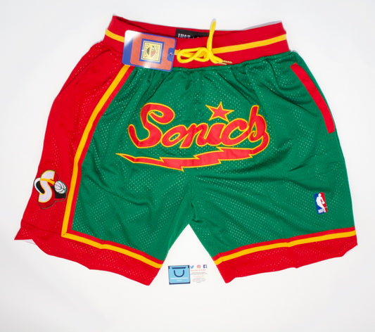 Pantalones cortos de baloncesto de la NBA de los Sonics