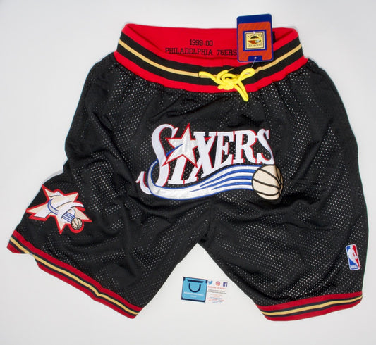 Pantalones cortos de baloncesto de la NBA de los Sixers