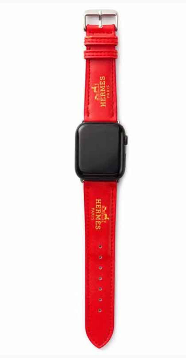 red hermes apple watch bands  