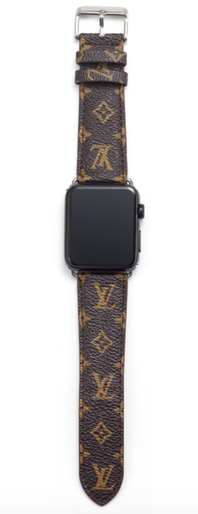 brown lv apple watch bands 
