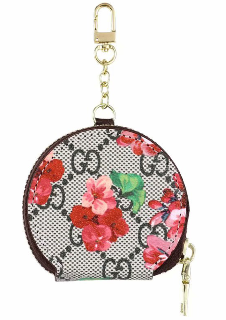 GG AirPod Pouch in floral