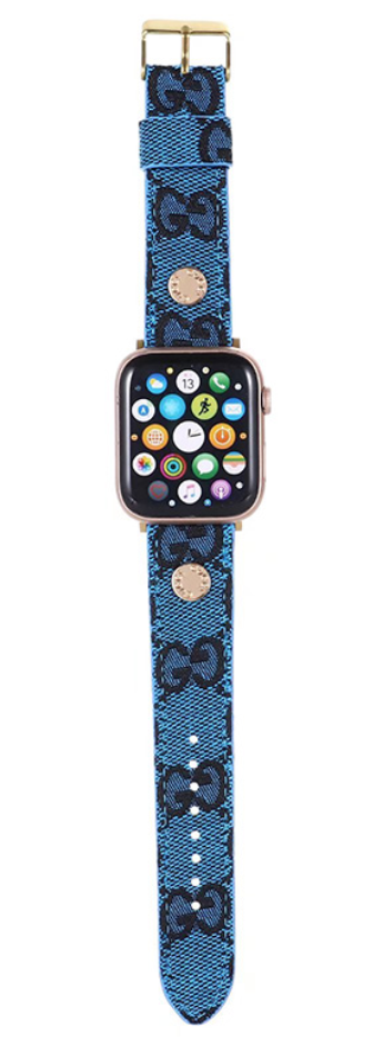 Watch Band GG Multicolor in blue