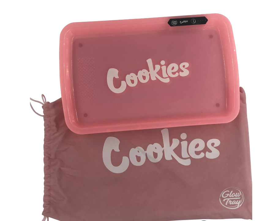 LED Rolling Tray cookies pink
